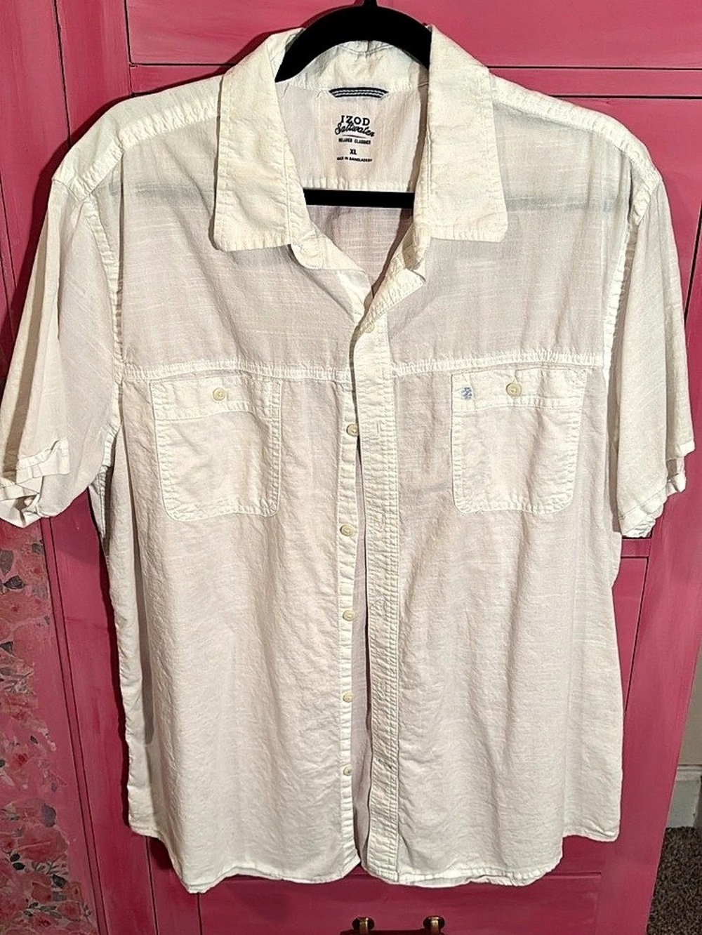 Izod Men's Short Sleeve Shirt Size Medium